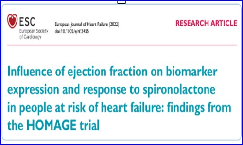 歐洲心衰雜志（IF 15.534）| Olink 揭示不同 LVEF 水平心衰人群對螺內(nèi)酯治療的響應(yīng)機(jī)制
