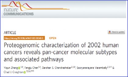 文獻(xiàn)解讀 |Nat Commun，基于 14 種癌癥類型的蛋白質(zhì)組學(xué)及多組學(xué)數(shù)據(jù)揭示泛癌分子亞型及相關(guān)通路